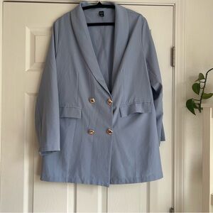 Melrose and Market blue cotton mini dress size xxl